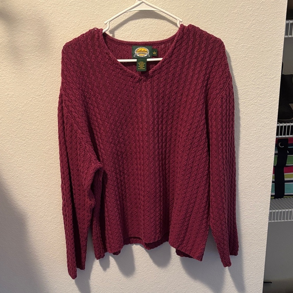 Cabela's Women's maroon Sweater